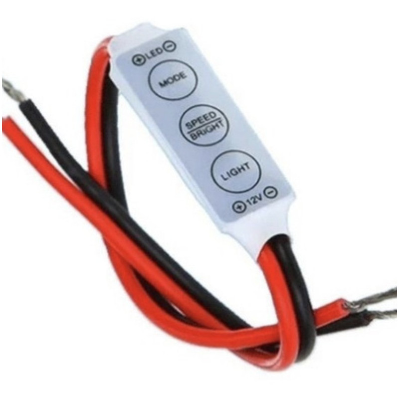 Control De 3 Teclas Para Tiras De Leds 3528/5050 12V