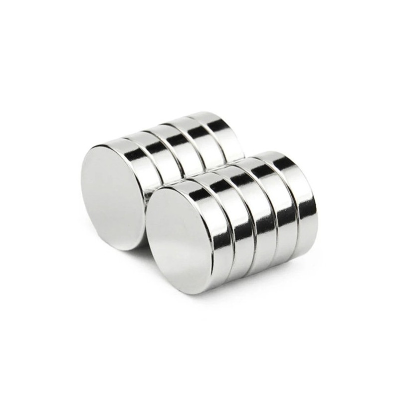 Imán de Neodimio 10 mm x 2 mm N35 – Alta Potencia