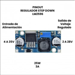 Módulo Convertidor DC-DC LM2596S Step-Down